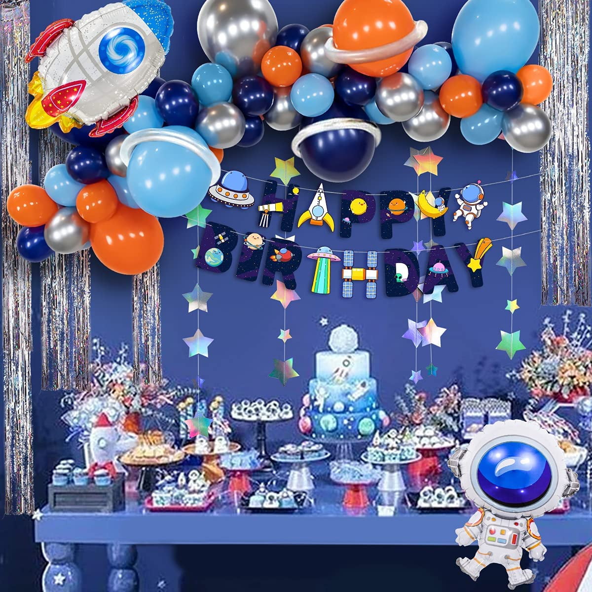 Blast off Birthday Swirls 12pk Party Hanging Decorations Space Astronaut Rocket for sale online Blast off Birthday Swirls 12pk Party Hanging Decorations Space Astronaut Rocket for sale online